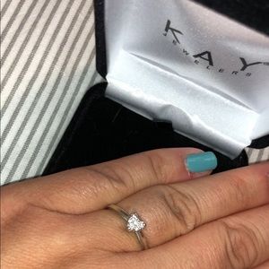 Kay Jewlers heart diamond ring